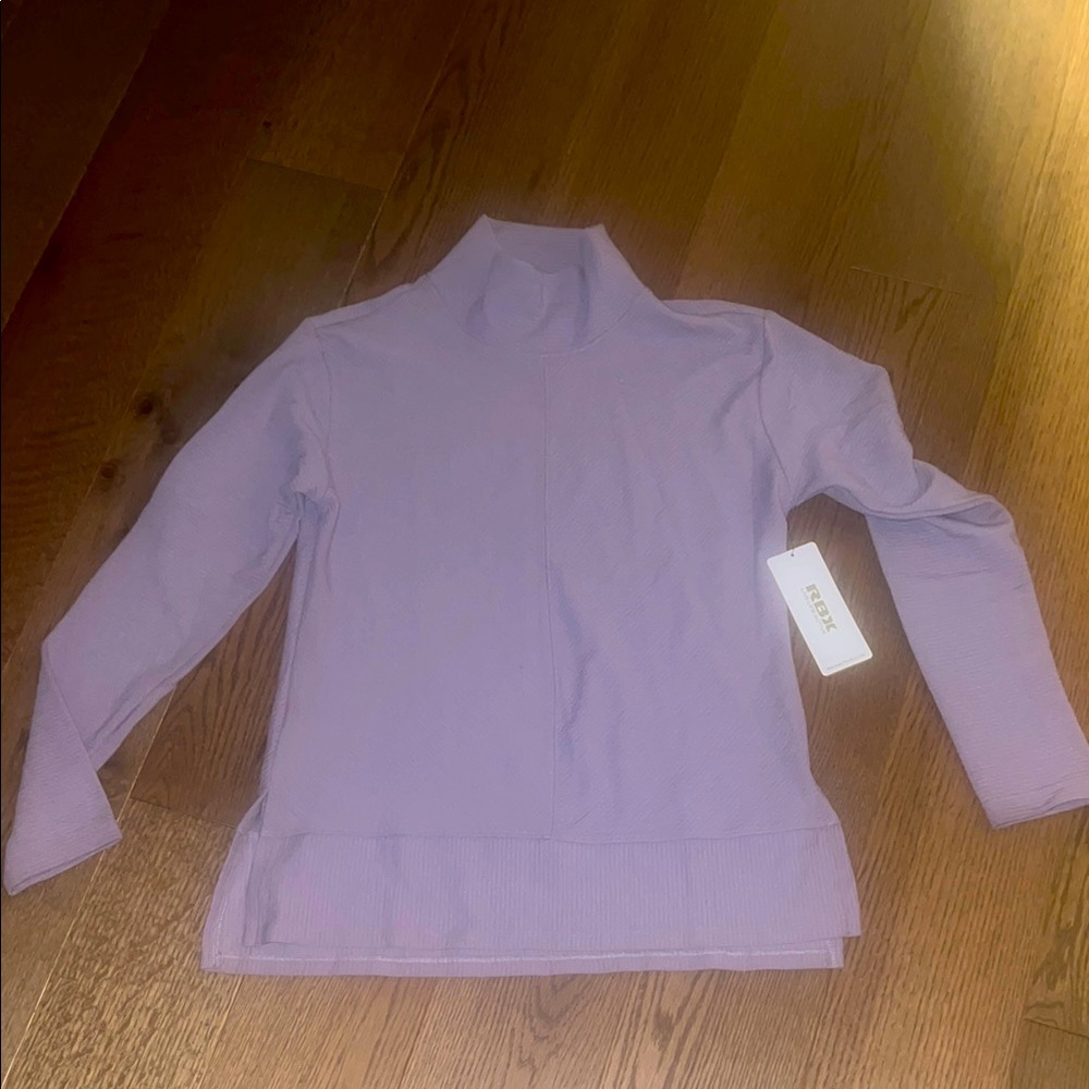Lilac Long Sleeve Turtleneck Top